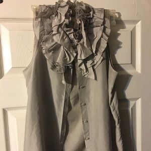 J Crew Ruffle Blouse Size 8